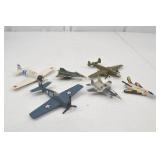 Lot of 6 Diecast Model Airplanes Maisto WW2 and Jet Fighters Lot of 6 Diecast Model Airplanes Maisto WW2 and Jet Fighters