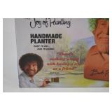 Bob Ross Chia Pet Handmade Planter in Box Bob Ross Chia Pet Handmade Planter in Box
