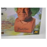 Bob Ross Chia Pet Handmade Planter in Box Bob Ross Chia Pet Handmade Planter in Box