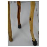 Lot of 8 Handcrafted Wooden Walking Sticks and Canes Lot of 8 Handcrafted Wooden Walking Sticks and Canes