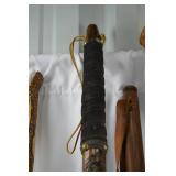 Lot of 8 Handcrafted Wooden Walking Sticks and Canes Lot of 8 Handcrafted Wooden Walking Sticks and Canes