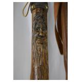 Lot of 8 Handcrafted Wooden Walking Sticks and Canes Lot of 8 Handcrafted Wooden Walking Sticks and Canes