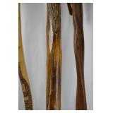 Lot of 8 Handcrafted Wooden Walking Sticks and Canes Lot of 8 Handcrafted Wooden Walking Sticks and Canes