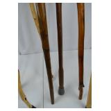 Lot of 8 Handcrafted Wooden Walking Sticks and Canes Lot of 8 Handcrafted Wooden Walking Sticks and Canes