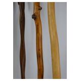 Lot of 8 Handcrafted Wooden Walking Sticks and Canes Lot of 8 Handcrafted Wooden Walking Sticks and Canes