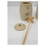 Red Wing Stoneware Butter Churn and Crock Pair Red Wing Stoneware Butter Churn and Crock Pair