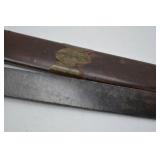 Antique Military Sword Bayonet with Scabbard, 18 Inch Antique Military Sword Bayonet with Scabbard, 18 Inch