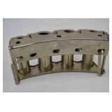 Vintage Metal 4-Tube Coin Changer Dispenser Vintage Metal 4-Tube Coin Changer Dispenser