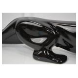 Glossy Black Panther Ceramic Home Decor Figurine - 20 Inch Glossy Black Panther Ceramic Home Decor Figurine - 20 Inch