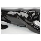 Glossy Black Panther Ceramic Home Decor Figurine - 20 Inch Glossy Black Panther Ceramic Home Decor Figurine - 20 Inch