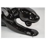 Glossy Black Panther Ceramic Home Decor Figurine - 20 Inch Glossy Black Panther Ceramic Home Decor Figurine - 20 Inch