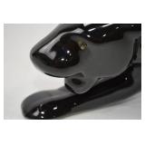 Glossy Black Panther Ceramic Home Decor Figurine - 20 Inch Glossy Black Panther Ceramic Home Decor Figurine - 20 Inch
