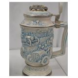 Vintage Collector Beer Stein Lot with Automotive and Wildlife Themes Vintage Collector Beer Stein Lot with Automotive and Wildlife Themes