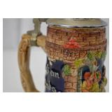 Vintage German Beer Stein with Pewter Lid, Made in West Germany Vintage German Beer Stein with Pewter Lid, Made in West Germany
