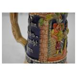 Vintage German Beer Stein with Pewter Lid, Made in West Germany Vintage German Beer Stein with Pewter Lid, Made in West Germany