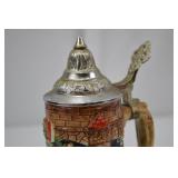 Vintage German Beer Stein with Pewter Lid, Made in West Germany Vintage German Beer Stein with Pewter Lid, Made in West Germany
