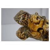 Safari Print Ceramic Hippo Home Decor Figurine 10 x 6 in Safari Print Ceramic Hippo Home Decor Figurine 10 x 6 in