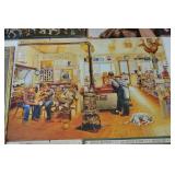 Assorted Vintage-Style Tin Advertising and Movie Signs Assorted Vintage-Style Tin Advertising and Movie Signs
