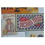 Assorted Vintage-Style Tin Advertising and Movie Signs Assorted Vintage-Style Tin Advertising and Movie Signs