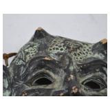 Vintage Patinated Ceramic Comedy Mask Wall Hanging Vintage Patinated Ceramic Comedy Mask Wall Hanging