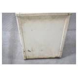 Vintage Bennett Manufacturing Co. Metal Push-Top Trash Bin