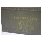 Lot of 2 Vintage Military Ammo Cans Metal Storage Boxes Lot of 2 Vintage Military Ammo Cans Metal Storage Boxes