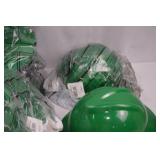 13 MSA V-Gard Green Hard Hats with Headgear, New 13 MSA V-Gard Green Hard Hats with Headgear, New