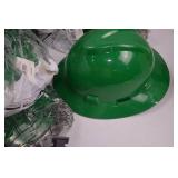 13 MSA V-Gard Green Hard Hats with Headgear, New 13 MSA V-Gard Green Hard Hats with Headgear, New