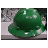 13 MSA V-Gard Green Hard Hats with Headgear, New 13 MSA V-Gard Green Hard Hats with Headgear, New