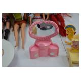 Barbie Doll Lot with Accessories   Furniture Pieces Barbie Doll Lot with Accessories   Furniture Pieces