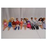 Lot of Vintage Barbie and Ken Dolls - Mixed Outfits and Styles Lot of Vintage Barbie and Ken Dolls - Mixed Outfits and Styles