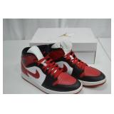Nike Air Jordan 1 Mid Black/Red/White Size 10.5 Nike Air Jordan 1 Mid Black/Red/White Size 10.5