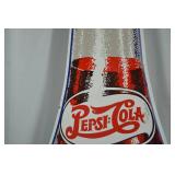 Vintage Pepsi-Cola Bottle Shaped Metal Advertising Sign - 41 Inches Vintage Pepsi-Cola Bottle Shaped Metal Advertising Sign - 41 Inches