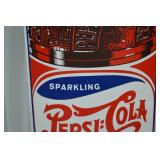 Vintage Pepsi-Cola Bottle Shaped Metal Advertising Sign - 41 Inches Vintage Pepsi-Cola Bottle Shaped Metal Advertising Sign - 41 Inches