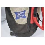 Miller High Life Golf Stand Bag with Dividers and Pockets Miller High Life Golf Stand Bag with Dividers and Pockets