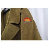 WWII U.S. Army 40th Infantry Division Wool Overcoat WWII U.S. Army 40th Infantry Division Wool Overcoat