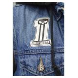 Harley-Davidson Denim Hoodie Jacket with Removable Sleeves Harley-Davidson Denim Hoodie Jacket with Removable Sleeves