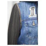 Harley-Davidson Denim Hoodie Jacket with Removable Sleeves Harley-Davidson Denim Hoodie Jacket with Removable Sleeves