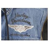Harley-Davidson Denim Hoodie Jacket with Removable Sleeves Harley-Davidson Denim Hoodie Jacket with Removable Sleeves