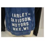 Harley-Davidson Denim Hoodie Jacket with Removable Sleeves Harley-Davidson Denim Hoodie Jacket with Removable Sleeves