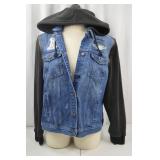 Harley-Davidson Denim Hoodie Jacket with Removable Sleeves Harley-Davidson Denim Hoodie Jacket with Removable Sleeves