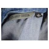 Harley-Davidson Denim Hoodie Jacket with Removable Sleeves Harley-Davidson Denim Hoodie Jacket with Removable Sleeves
