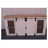 Farmhouse Style Kitchen Sideboard Buffet with Sliding Doors Farmhouse Style Kitchen Sideboard Buffet with Sliding Doors