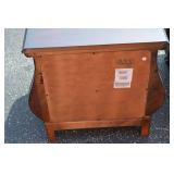 Ornate Dark Wood Coffee Table with Two Matching End Tables Ornate Dark Wood Coffee Table with Two Matching End Tables