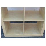 8-Cube Blonde Wood Shelf Organizer 8-Cube Blonde Wood Shelf Organizer