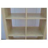 8-Cube Blonde Wood Shelf Organizer 8-Cube Blonde Wood Shelf Organizer