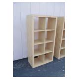 Pair of 8-Cube Maple-Finish Bookcases Pair of 8-Cube Maple-Finish Bookcases