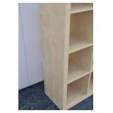 Pair of 8-Cube Maple-Finish Bookcases Pair of 8-Cube Maple-Finish Bookcases