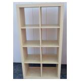 Pair of 8-Cube Maple-Finish Bookcases Pair of 8-Cube Maple-Finish Bookcases