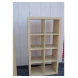Pair of 8-Cube Maple-Finish Bookcases Pair of 8-Cube Maple-Finish Bookcases